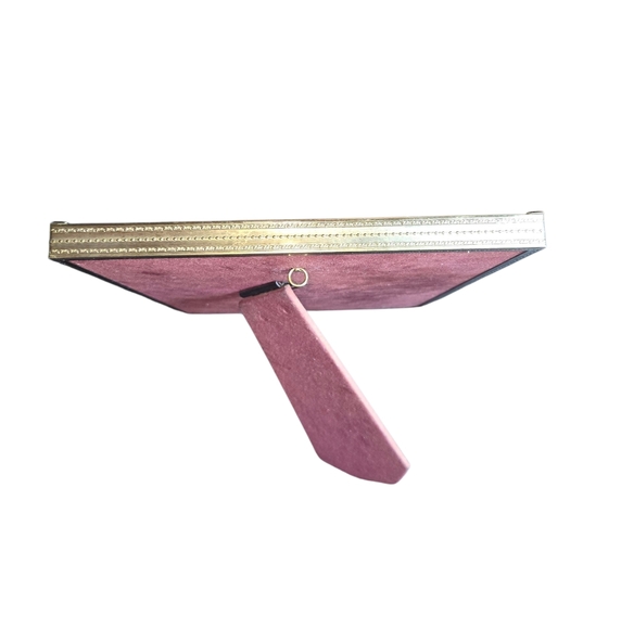 Heirloom VTG Stand or Hang Velvet Backed Brass 8"X10" Photo Frame 10.125"X8.125" - Picture 8 of 11